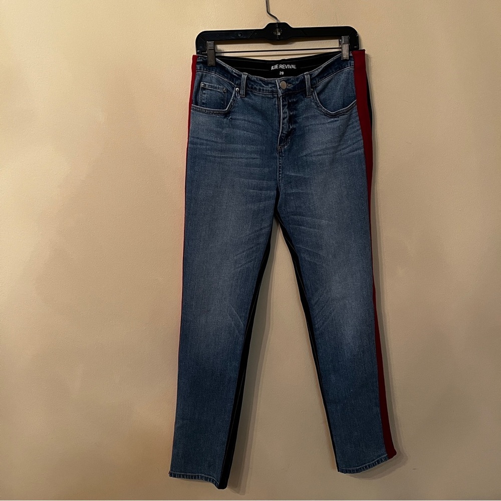 Blue Revival Multi Pattern Jeans - Picture 2 of 6